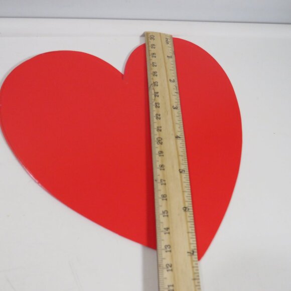 True Red Poster board Weight Gloss Hearts with color on BOTH SIDES - Picture 5 of 6
